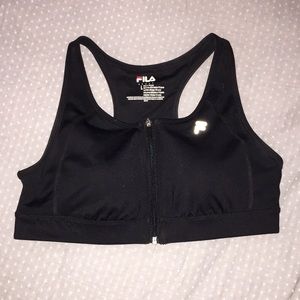 Fila zip-up sports bra